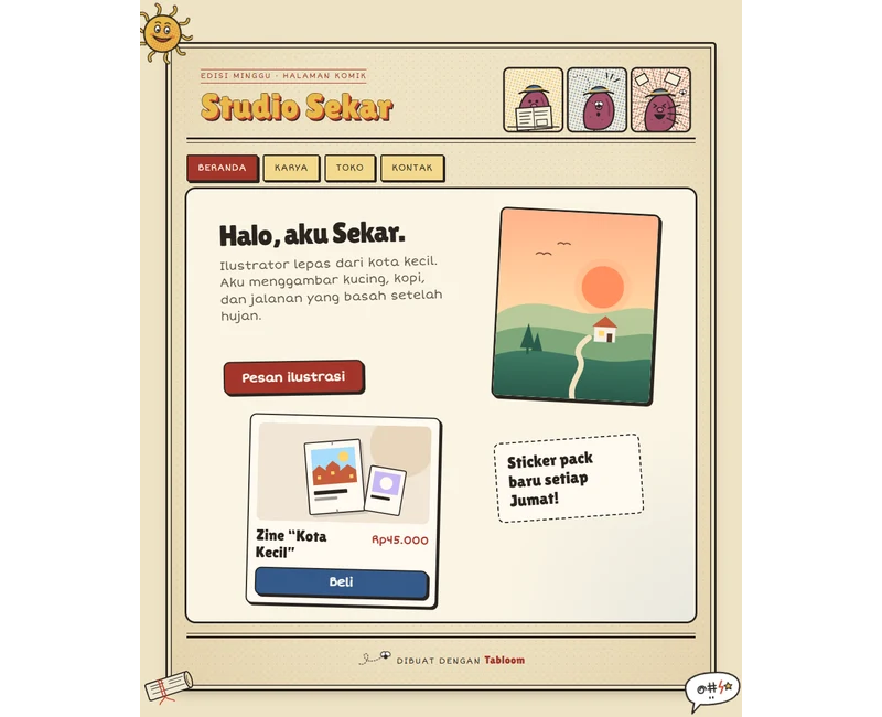 Preview Strip Koran Minggu